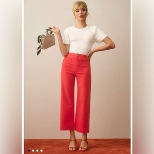 Brand NEW! Never worn! The Colette Cropped Wide-Leg Pants by Maeve Anthropology